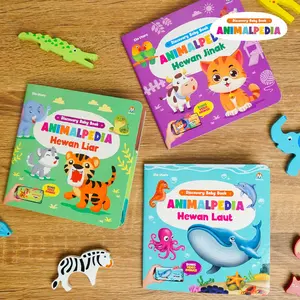 isi 3 buku - DISCOVERY BABY BOOK ANIMALPEDIA / board book set hewan