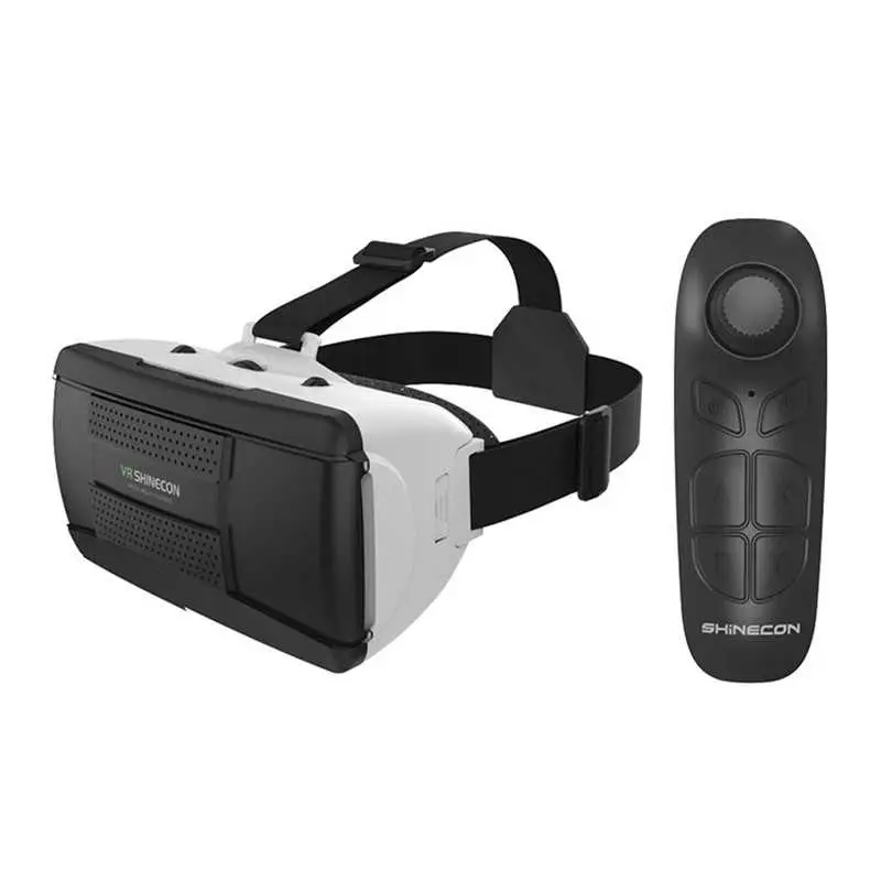 VR Box Virtual Reality 3d + Remote Original Vr Box Game Plus Remote Control VR Box Shinecon Vr Box Murah Vr Box Remot VR Box IMAX Giant Screen Virtual Reality With Remote Bluetooth Plastik 1