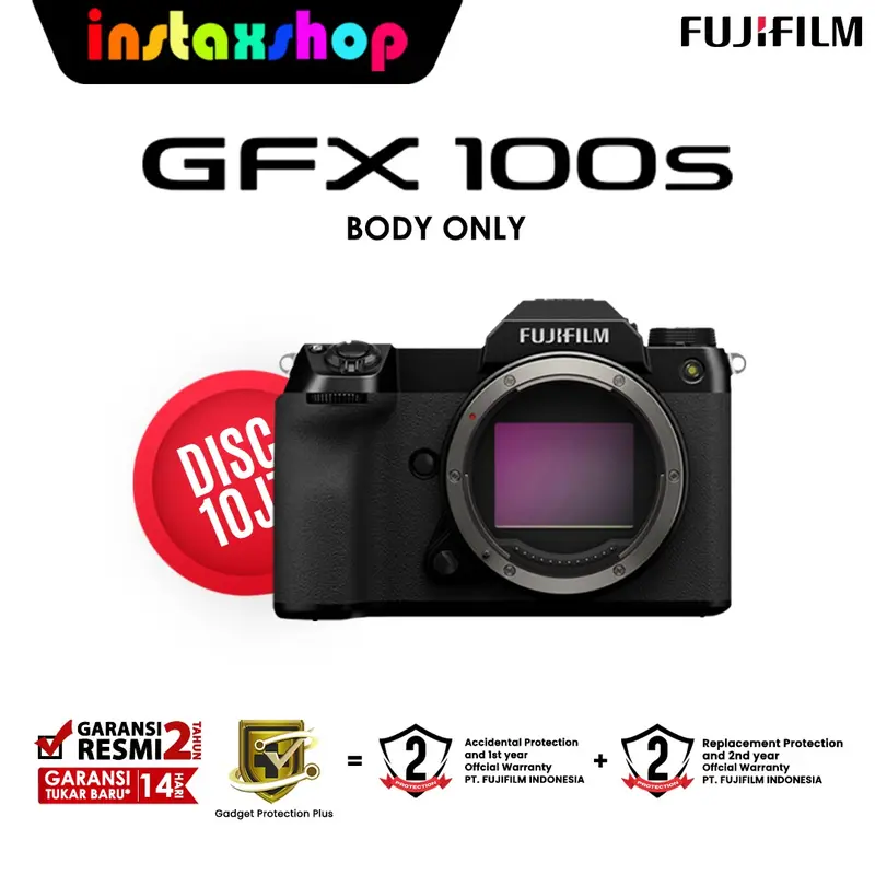 Fujifilm GFX 100S Body Only Medium Format Garansi Resmi FFID