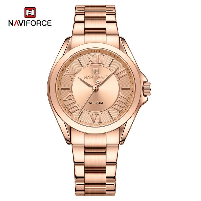 Gambar Jam tangan wanita Naviforce NF 5037RGRG original water proof Stainless Steel dari On Time Indonesia_NEW Kota Administrasi Jakarta Utara Tokopedia