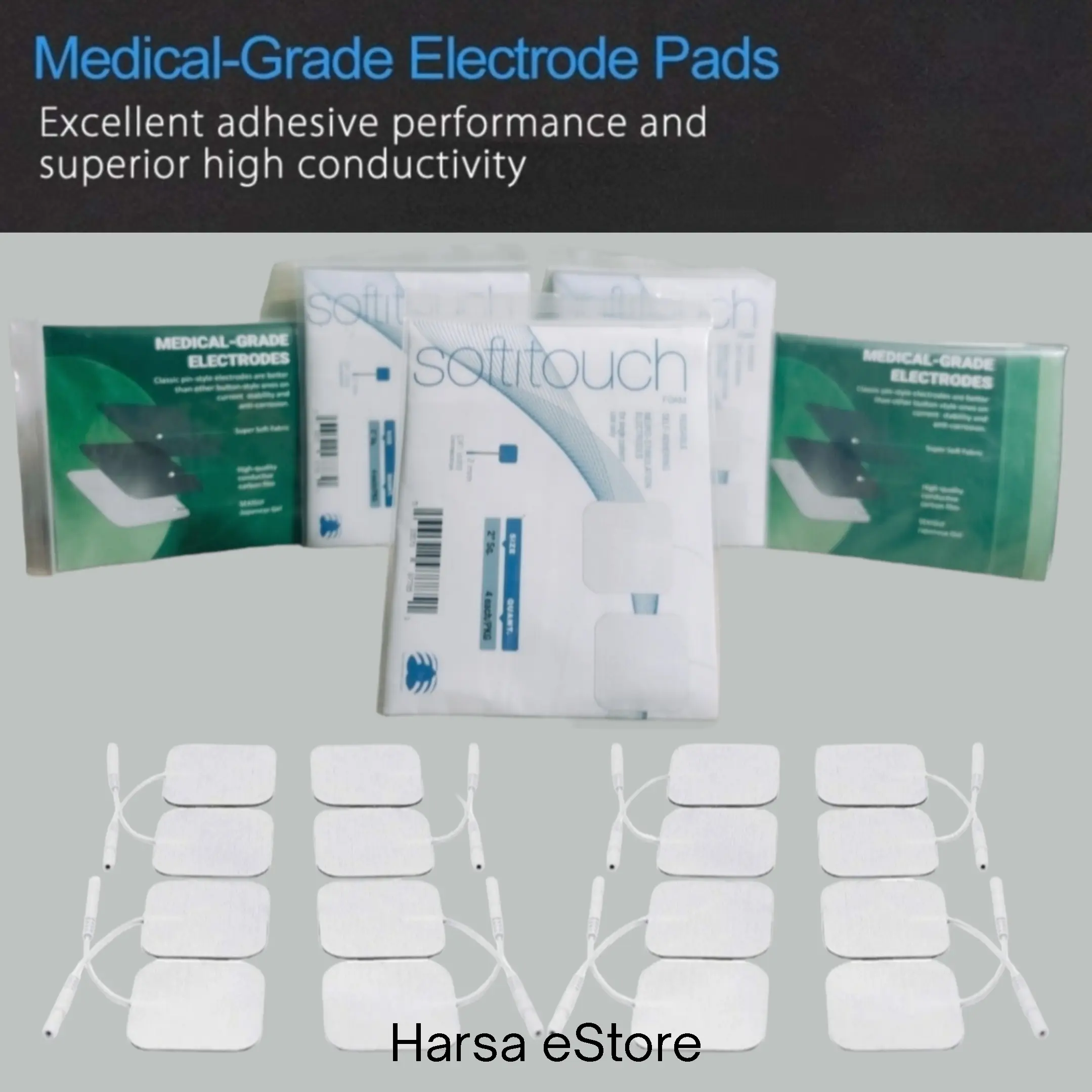 Softitouch (Soft Pad) TENS EMS Electrode Pads 5cmx5cm pad original