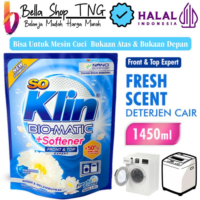 So Klin Bio Matic Liquid Front Load Pouch 1600 mL 1