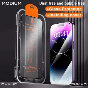 New Tempered Glass Iphone 14 | 15 Pro Max Plus Auto Install AntiGagal