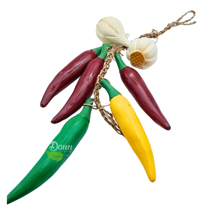 Gambar Renteng Kayu Cabe Bawang | Pajangan Dinding dari Daun The Gift Shop Kab. Badung Tokopedia