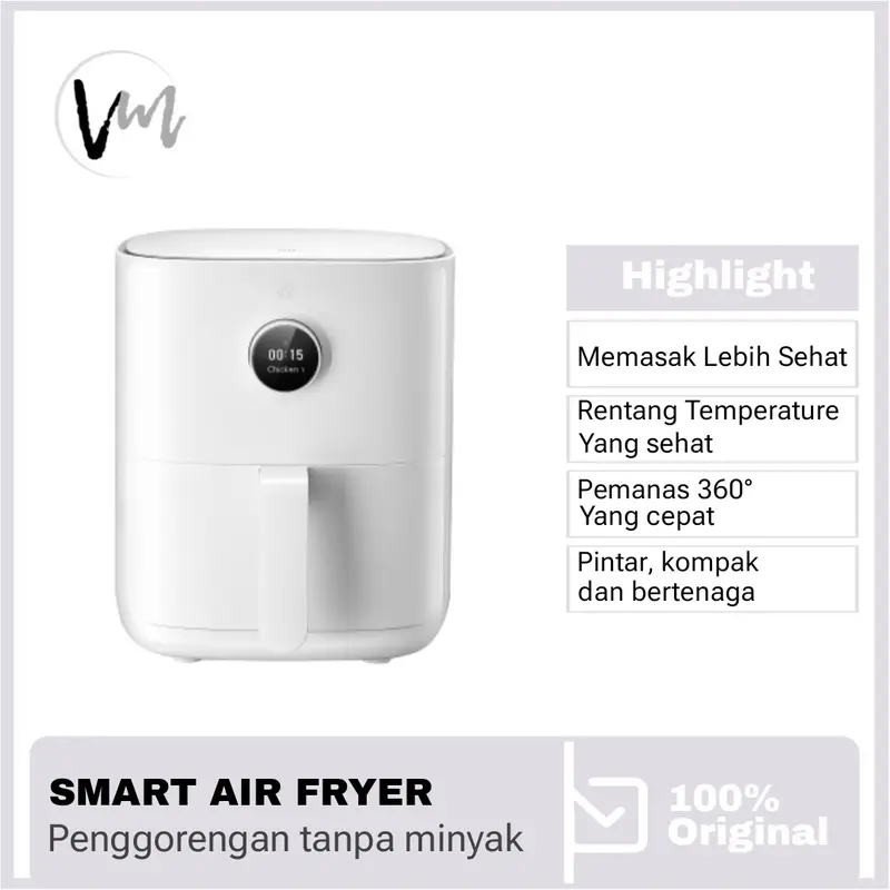 Mi Smart Air Fryer Mesin Penggoreng Udara Tanpa Minyak 3.5L 0