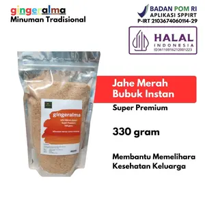 Jahe Merah Bubuk 330 gram Gingeralma Super Premium