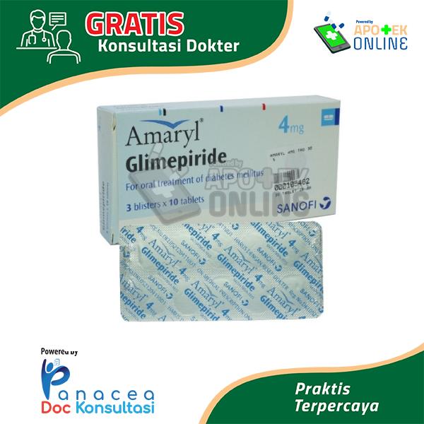AMARYL 4 MG STRIP 10 TABLET