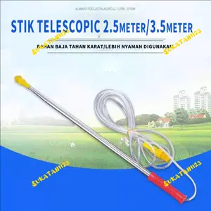 stik sprayer panjang elektrik 2.5METER  Stik teleskopik panjang