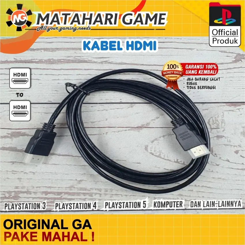 Kabel Cable HDMI To HDMI PS3 PS4 PS5 1.5 Meter FULL HD Accessories