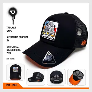 Drip On Topi Jaring Trucker Pria Outdoor Original Character Drip On Moonwalk