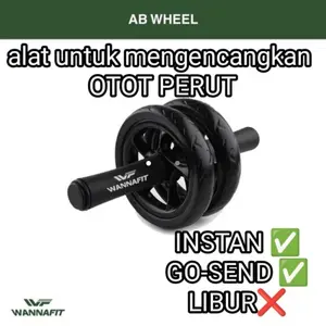 WANNAFIT Ab wheel Ab roller double wheel ab wheeler fitnes gym