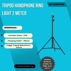 Tripod handphone ring light 2 meter