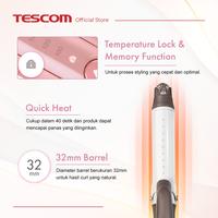 Gambar Tescom Ionic Steam Curling Iron Hair Curler TM453ID dari MyHartono Kota Administrasi Jakarta Selatan 2 Tokopedia