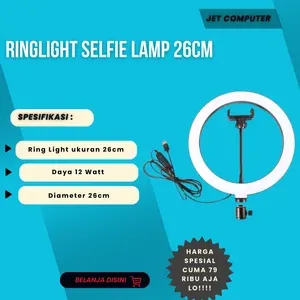 Ringlight Selfie Lamp 26cm Ring Selfie LED Lampu Selfie 26cm Besar Rin