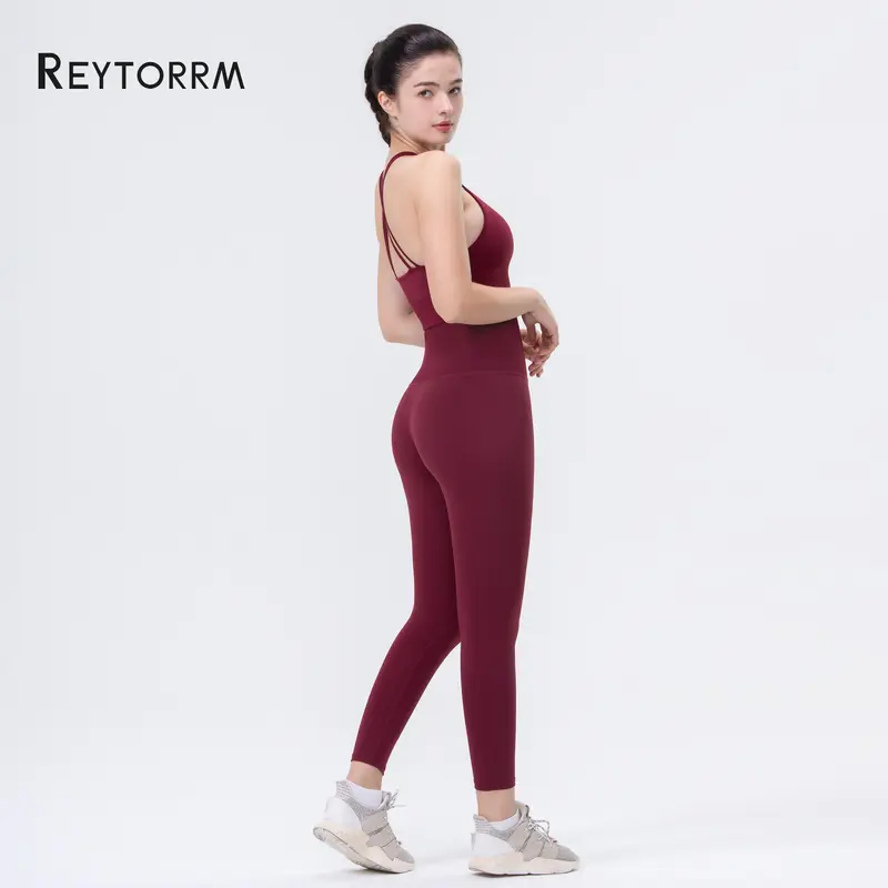 Reytorrm Yoga Legging Celana Olahraga Wanita High Waist Running sport Outdoor Pants 5