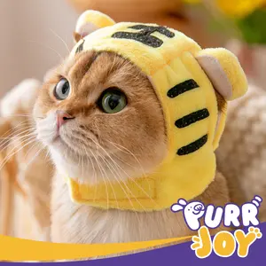 PURRJOY Korea Animal Pet Cat Hat / Topi Penutup Kepala Kucing