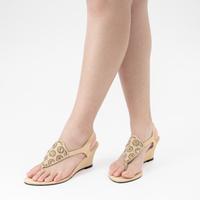 Gambar Sepatu Wedges Wanita Julia'r Shoes R0131 Beige - 38 dari julia'r shoes Kota Bandung 1 Tokopedia