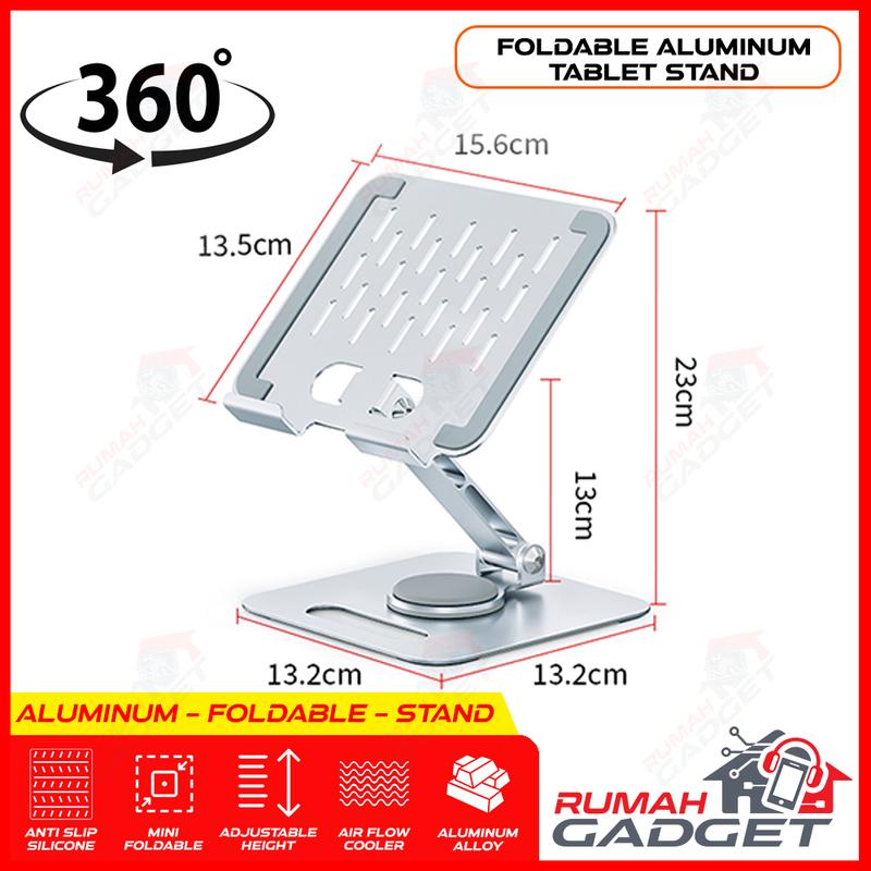 TABLET STAND HOLDER - 360 DERAJAT - ALUMINUM TABLET PHONE STAND HOLDER 1