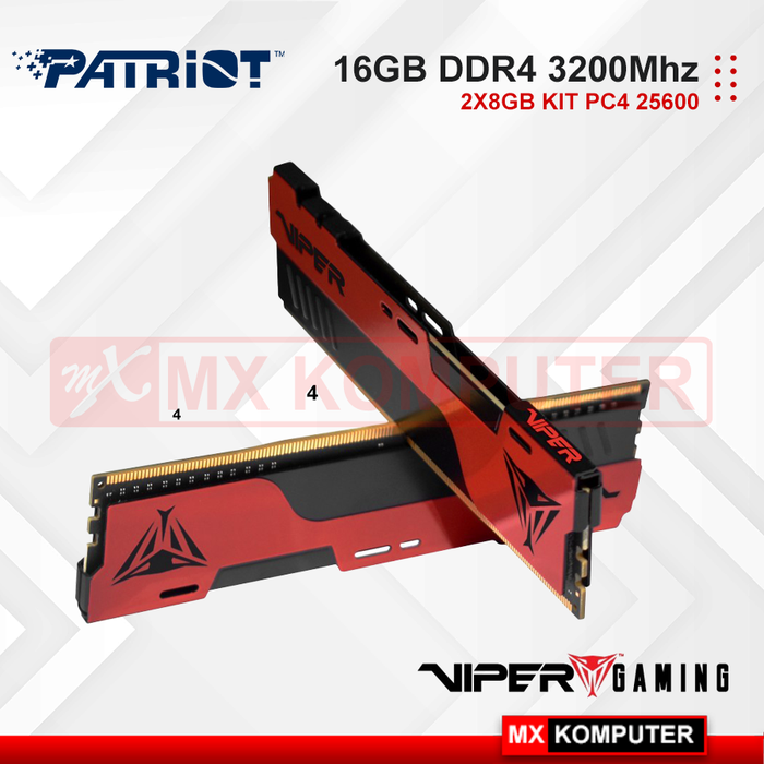 Gambar RAM Patriot DDR4 16GB Kit 2x8GB 3200 Viper Elite Gaming dari MXKomputer_NEW Kab. Bantul Tokopedia