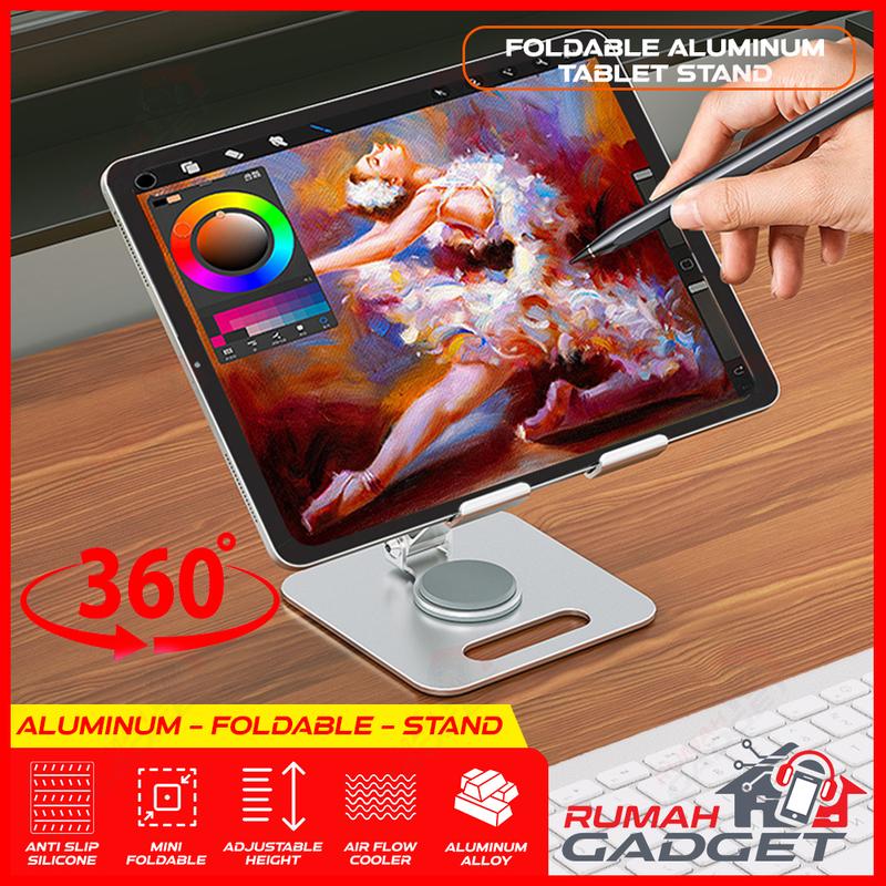 TABLET STAND HOLDER - 360 DERAJAT - ALUMINUM TABLET PHONE STAND HOLDER 5