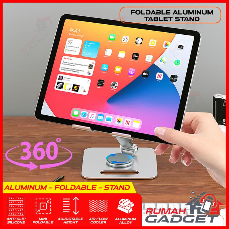 TABLET STAND HOLDER - 360 DERAJAT - ALUMINUM TABLET PHONE STAND HOLDER 3
