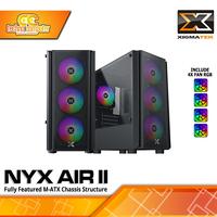 Gambar CASING XIGMATEK NYX AIR II - Mid Tower m-ATX Case Tempered Glass (Free 4x RGB Fan) dari Techno Computer Bali Kota Denpasar 1 Tokopedia