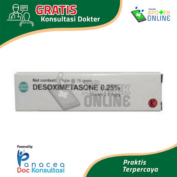 DESOXIMETASONE 0,25% TUBE 15 GR CREAM