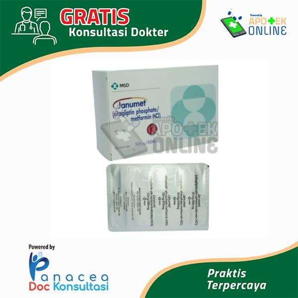 JANUMET 50 MG/500MG  BLISTER 7 TABLET