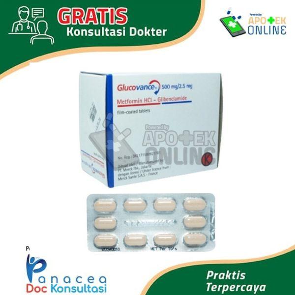 GLUCOVANCE 500/2.5 MG STRIP 10 TABLET