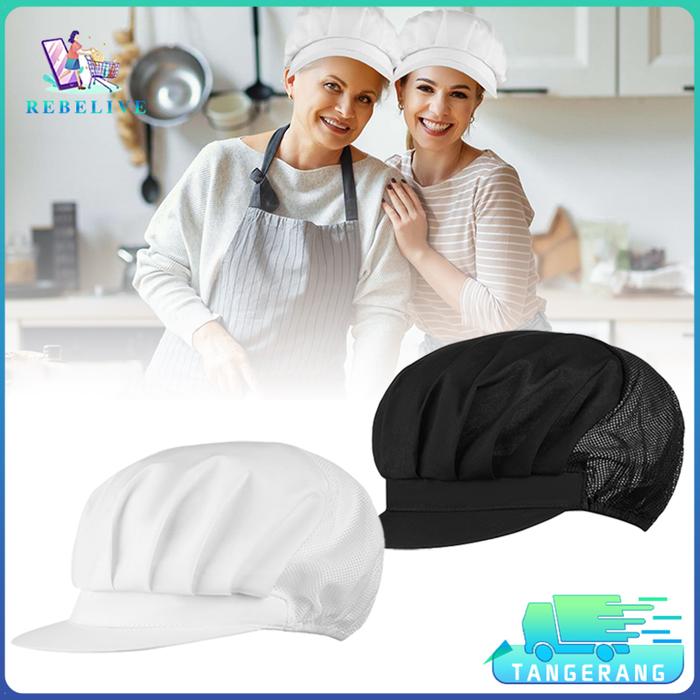 Topi Rambut Chef Jual Chef Cap Topi Koki Topi Chef Topi Karyawan Hair Nets Hat - Putih ...