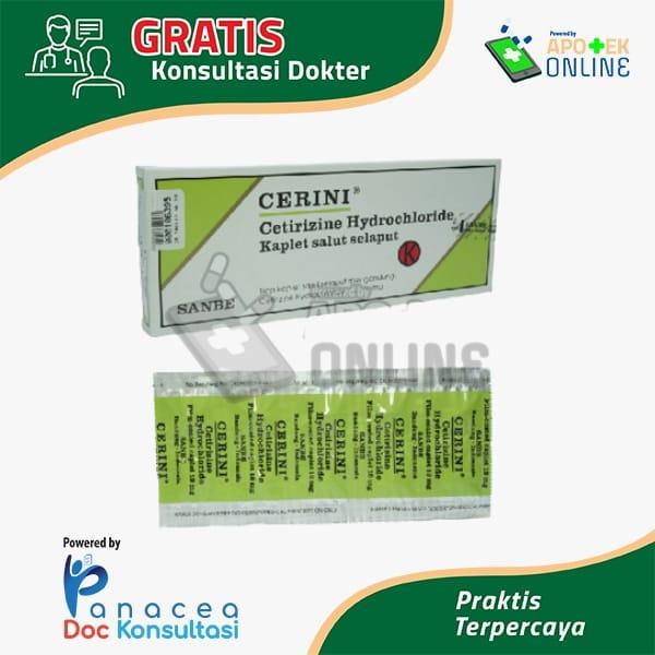 CERINI 10 MG STRIP 10 KAPLET