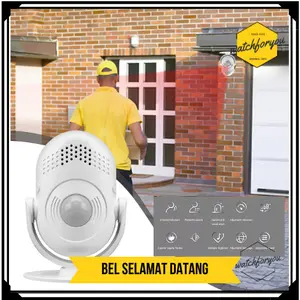 Bel Rumah Toko Selamat Datang Sensor Gerak Alarm Store Entrance Infrared