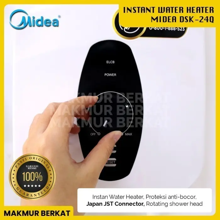 pemanas air instan Midea DSK 24-Q water heater listrik instan 2