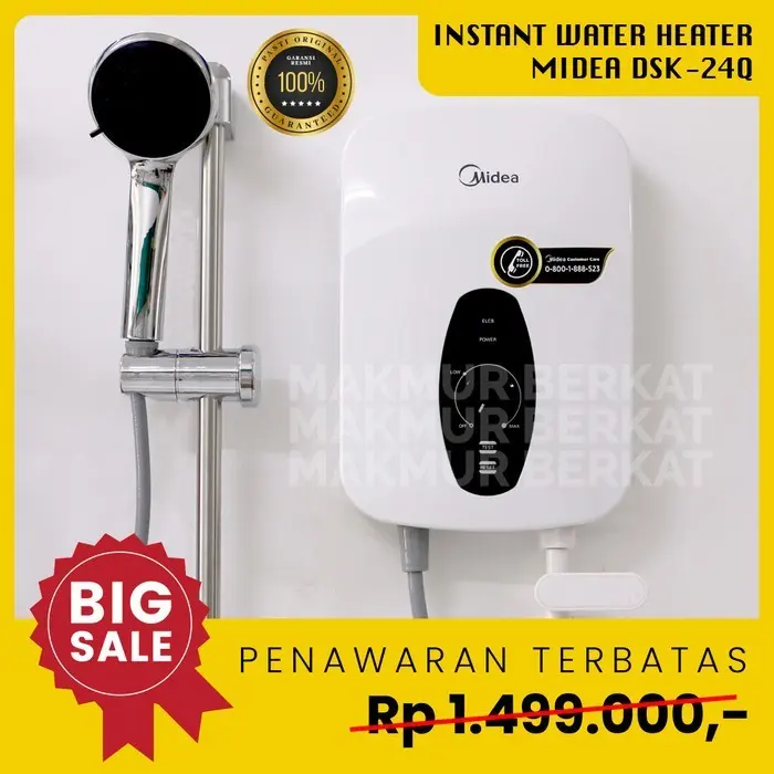 pemanas air instan Midea DSK 24-Q water heater listrik instan 0