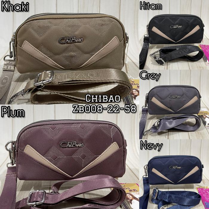 Gambar NEW!!! POUCH/TAS SELEMPANG ORI CHIBAO KANVAS CB008 (2Tali) 2Res dari HappyBag33 Kota Administrasi Jakarta Barat Tokopedia