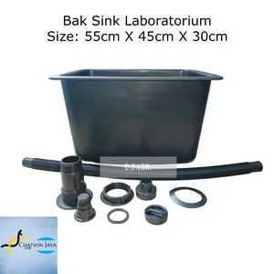 Bak Sink Laboratorium Sink Wastafel Lab Size 55cm X 45cm X 30cm PP