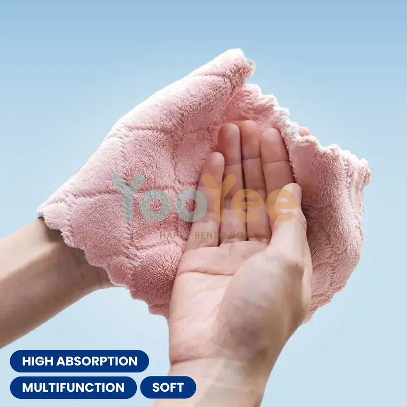 JS05 Kain Lap Piring Anti Minyak Bahan Microfiber 1