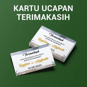 Kartu Ucapan Terimakasih+nama mempelai , Kupon Souvenir+nama mempelai