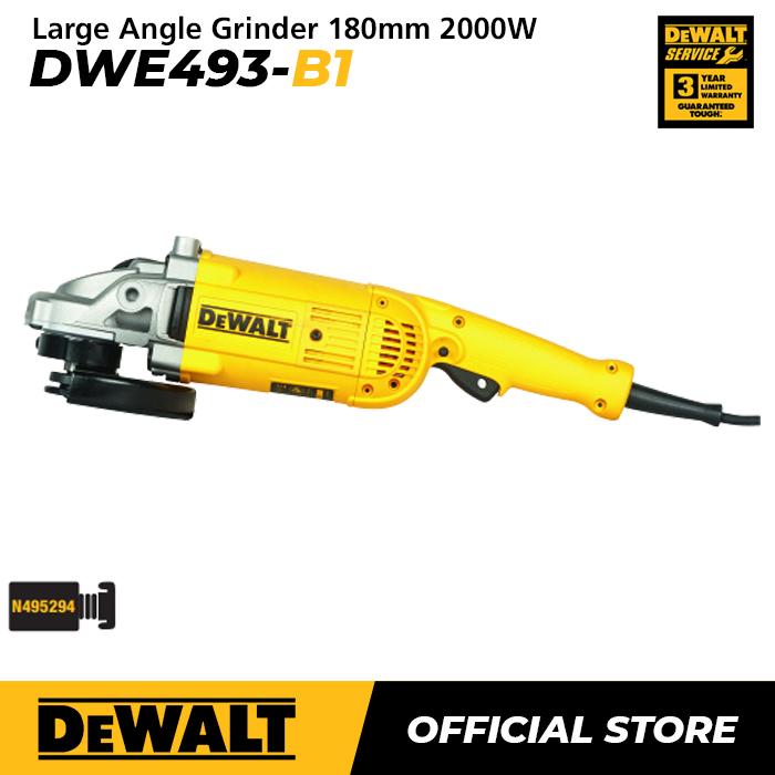 Gambar Dewalt Large Angle Grinder / Gerinda Tangan Listrik 180mm 2200Watt DWE493 dari Dewalt ID Kota Administrasi Jakarta Barat Tokopedia