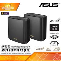 Gambar ASUS ZenWiFi AX (XT8) AX6600 Whole Home Tri-band Mesh WiFi 6 System - 2 Pack Black dari Techno Computer Bali Kota Denpasar 1 Tokopedia