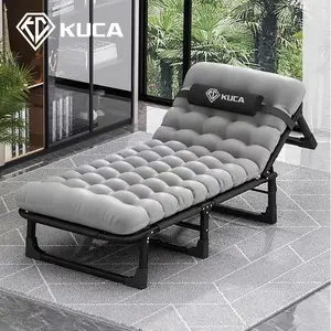 KUCA PREMIUM Tempat Tidur Lipat Kursi Malas Folding Bed Kursi Santai Lipat Bahan Kain Oxford Beban Maks 300KG Ukuran 190x75x28CM Bulat Minimalis