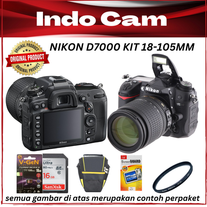 Jual CAMERA NIKON D7000 KIT 18-105MM & BODY ONLY - KIT 18-105MM