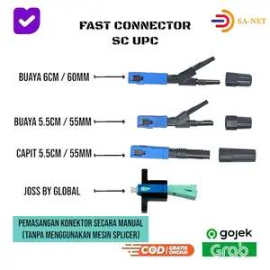 10 Pcs Fast Konektor SC UPC Fiber Optik