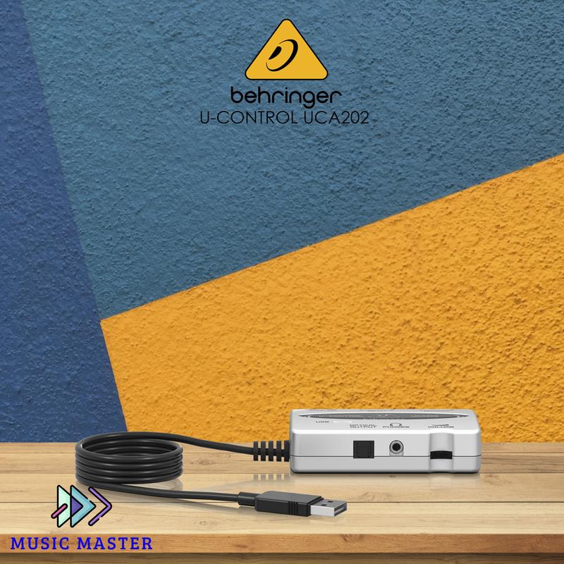 Behringer UCA202 Ultra-Low Latency 2 In/2 Out USB/Audio Interface ...