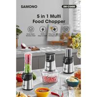 Gambar SAMONO Magic Chopper Daging Blender Multifungsi 5 in 1 Multi Food Chopper Low Watt SW-CS400 dari MiFun Living Kota Denpasar 4 Tokopedia