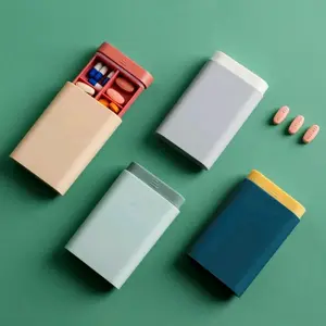 Kotak Penyimpanan Obat Pil 6 Sekat Tempat Penyimpanan Pill Vitamin 6 in 1 Travel