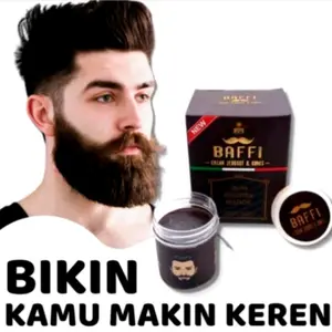Baffi cream penumbuh jenggot, kumis, jambang, bulu tangan, alis Menumbuhkan Brewok