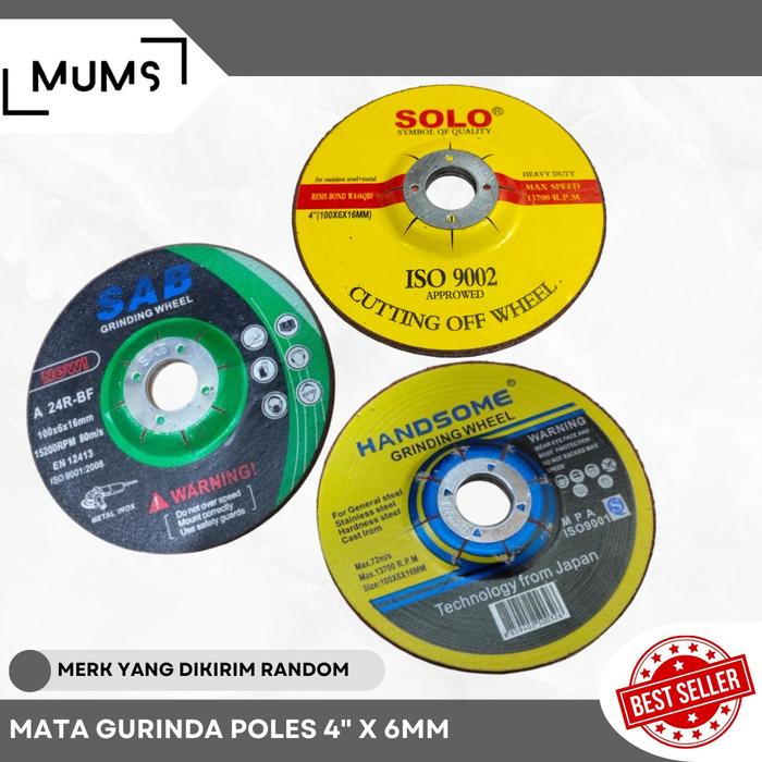 Gambar Mata batu gurinda gerinda grinda WD poles asah 4x6 tebal 4 inchi ASLI dari MITRA BANGUNAN 888 Kota Tangerang Tokopedia