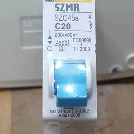 MCB 1 PHASE SZMR / MCB SZMR 2A 4A 6A 10A 16A 20A 25A 30A 40A SNI 2