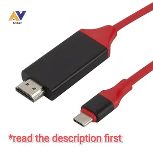 TYPE C TO HDTV CABLE / KABEL TYPE C KE HDMI MALE 2 METER